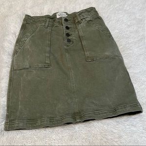 Olive green Jean skirt